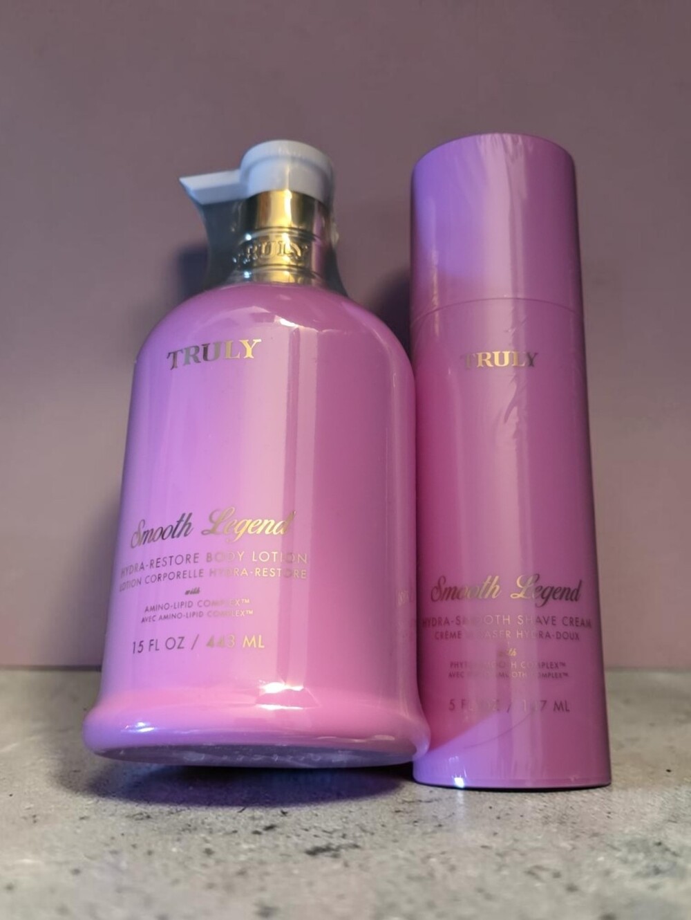 TRULY Smooth Legend Or Vanilla BABY Hydrating Body Lotion & Shave Cream